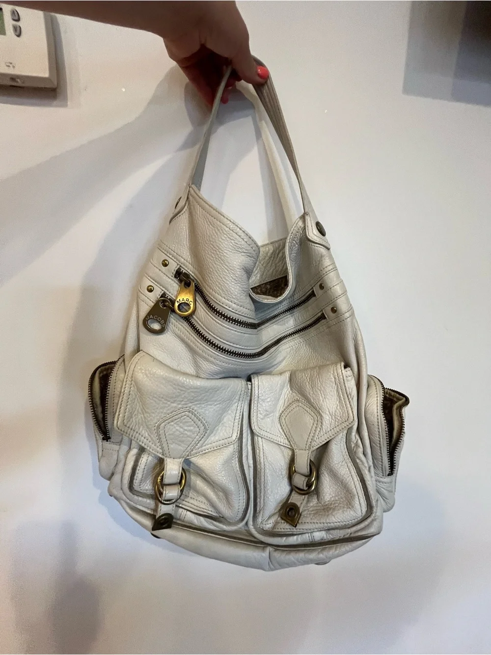 Marc by Marc Jacobs Genuine Leather Faridah hobo shoulder bag